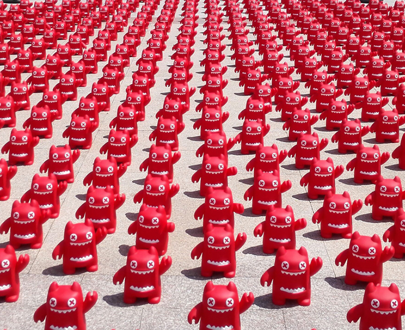 魔鬼猫 搪胶玩偶